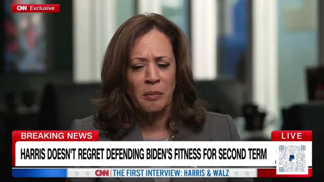 KAMALA HAS NO REGRETS DEFENDING BIDEN MENTAL DECLINE