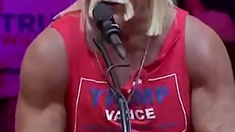 Hulk Hogan speaks at Trump's Madison Square Garden rally in New York City