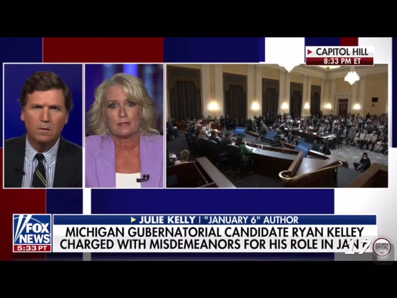 Julie Kelly says Ryan Kelly has been under FBI surveillance since the spring of 2020.