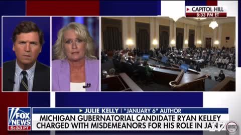 Julie Kelly says Ryan Kelly has been under FBI surveillance since the spring of 2020.