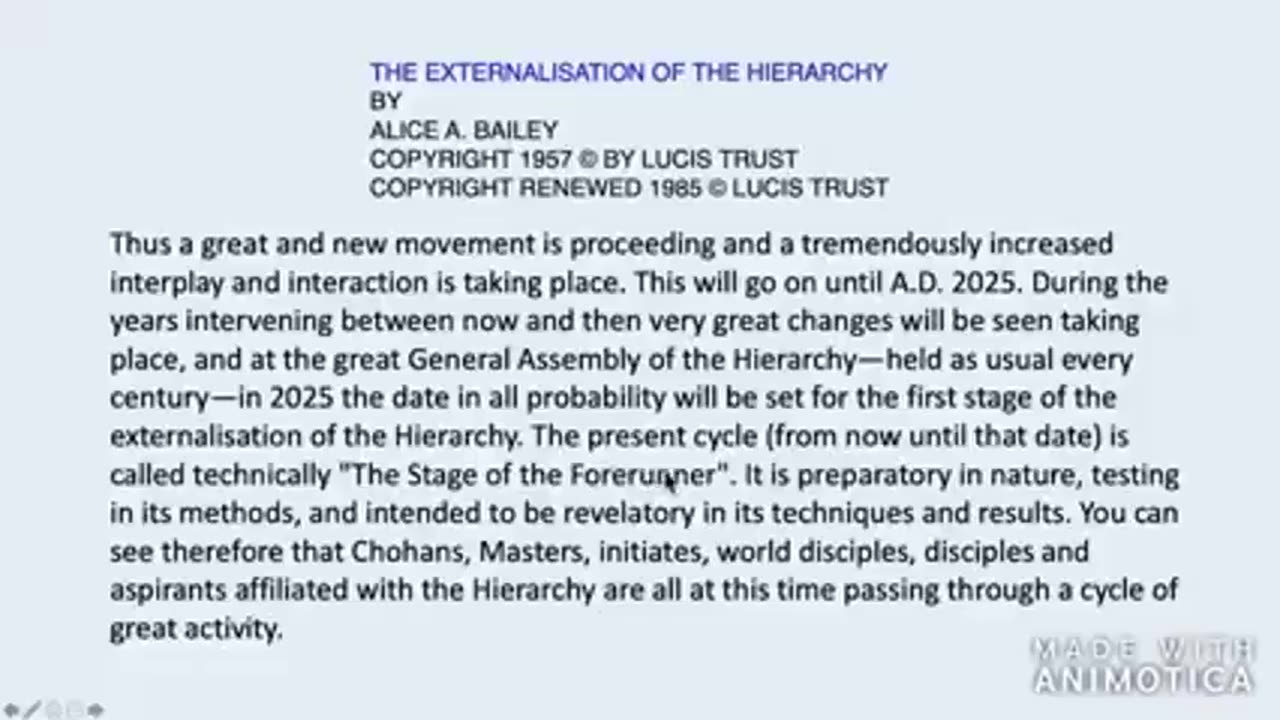 UNITED NATIONS ALICE A. BAILEY 2025 DEMONIC HEIRARCHY WILL MANIFEST - RedPillDrifter