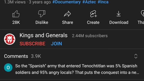 1/2 the conqustadors