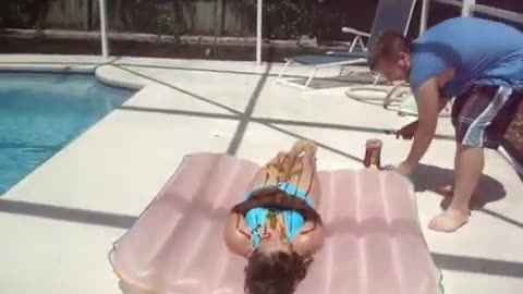 Turning girl into hot dog! 