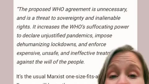 THE W.H.O. IS PREPARING TO STRIP THE U.S & 194 OTHER COUNTRIES OF THEIR SOVEREIGNTY ON MAY THE 22ND