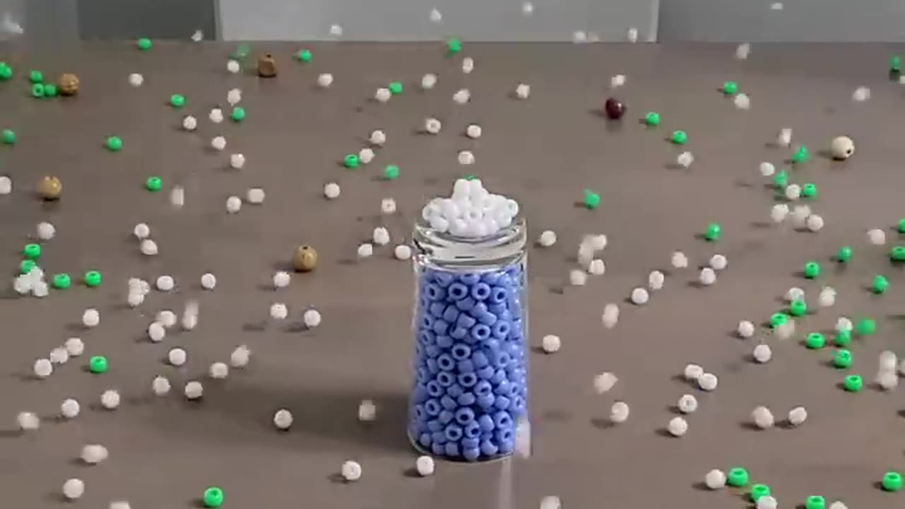 Power of plastic and wooden beads