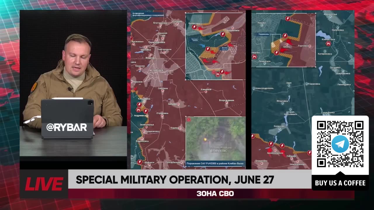 ❗️🇷🇺🇺🇦🎞 RYBAR HIGHLIGHTS OF THE RUSSIAN MILITARY OPERATION IN UKRAINE ON June 27, 2024