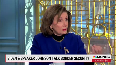 Nancy Pelosi wearing double eye brows on 'Securing the Border'.. (See Description)