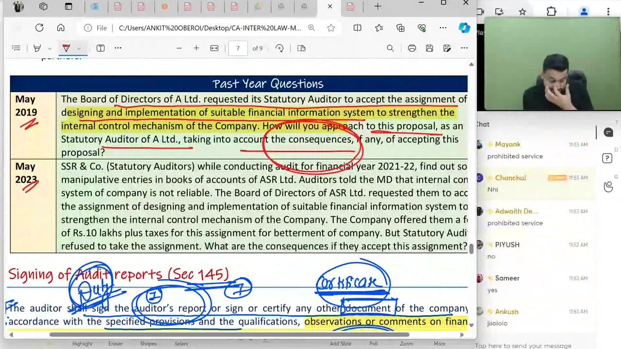 Audit & Auditors Part-7