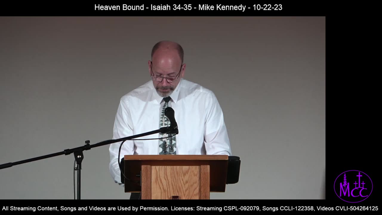 Heaven Bound - Isaiah 34-35 - Mike Kennedy - 10-22-23
