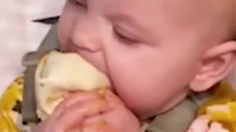 Funny baby videos eating