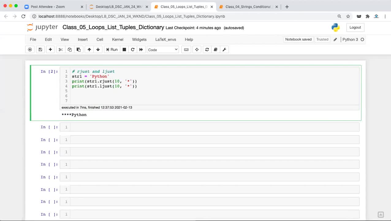 Rjust and Ljust Methods _ String Methods in Python _ Python Tutorial _ Skillslash