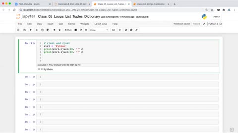 Rjust and Ljust Methods _ String Methods in Python _ Python Tutorial _ Skillslash