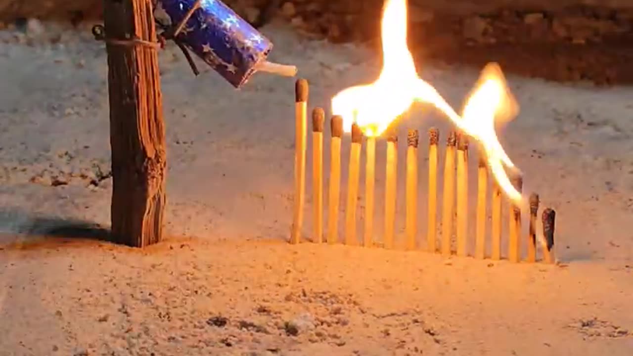 Matchstick Amazing Crackers experiment 😨 🧨🔥