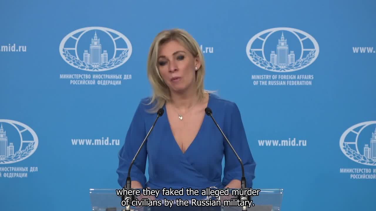 Ukraine War - Russian MFA Spokeswoman Maria Zakharova on the situation in Ukraine