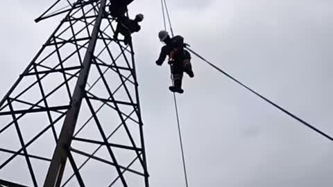 Rescuing an electrician