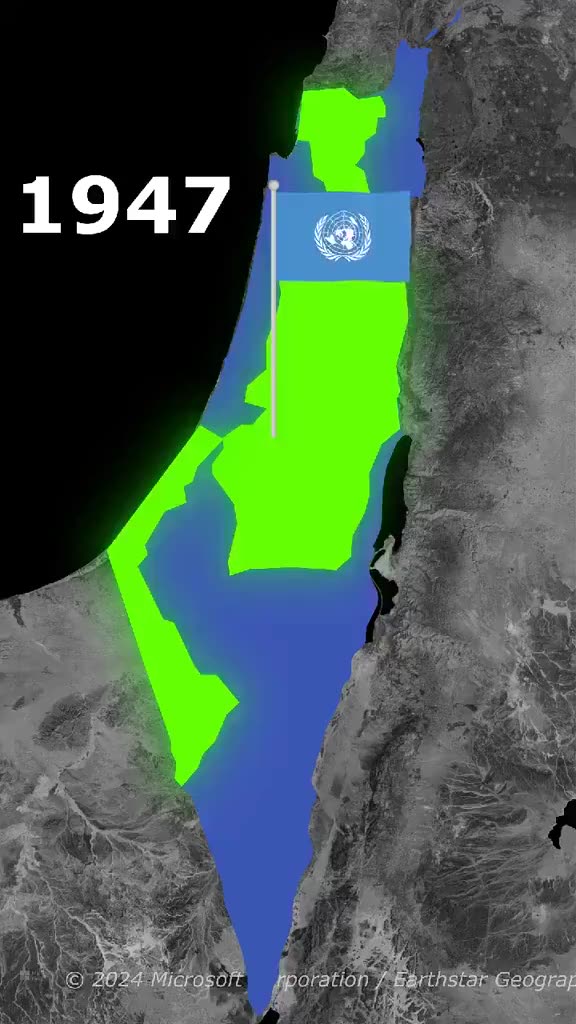 This is a powerful timelapse of how Israel stole Palestine