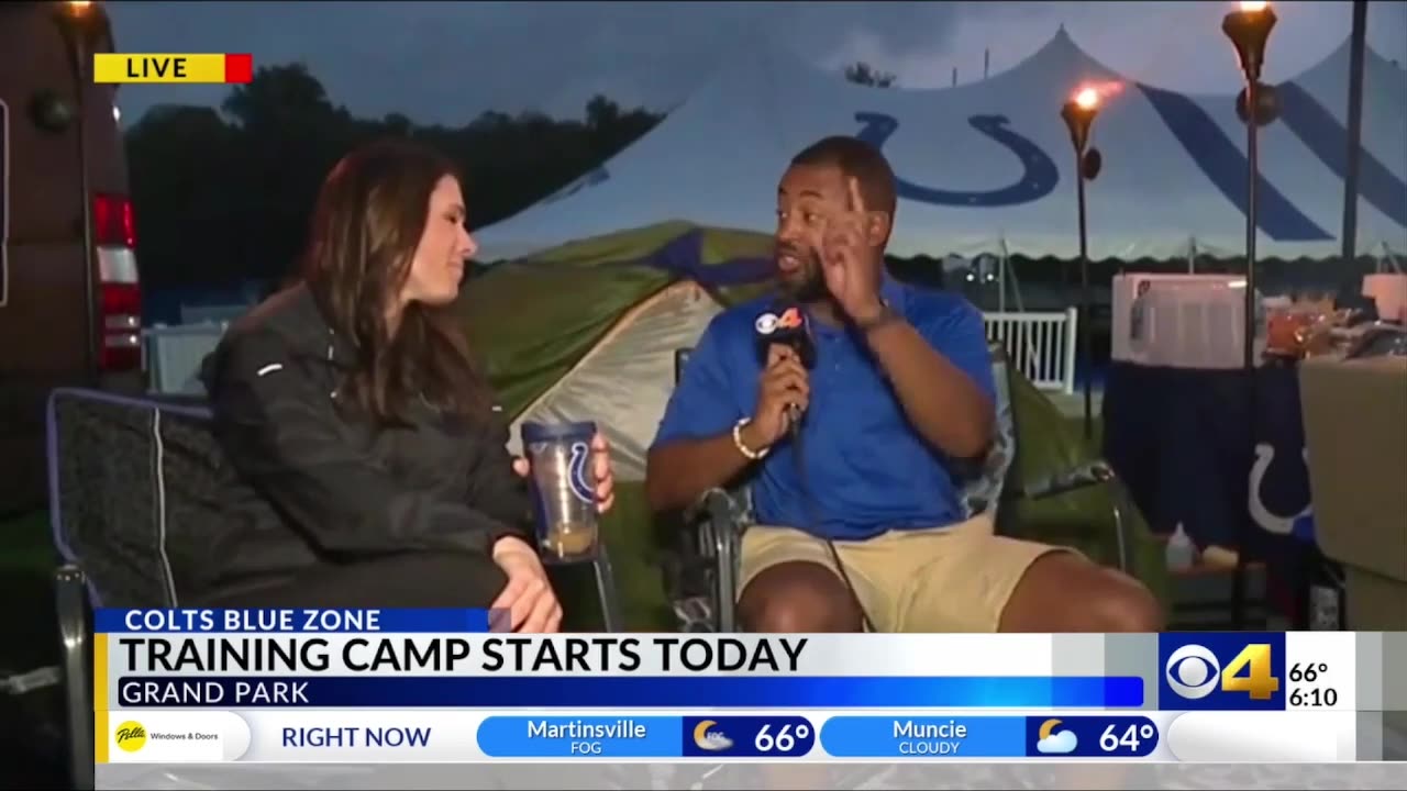 July 25, 2024 - Camping Out Before the First Day of Colts Training Camp
