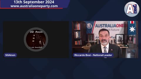 (9/12/24) | SG Sits Down w/ Lt. Col (RET) Riccardo Bosi from "AustraliaOne Podcast" to Talk Geopolitics/Irregular War