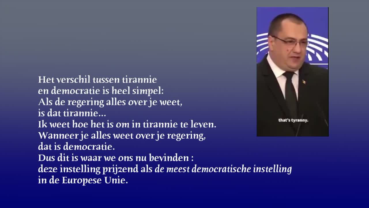 Cristian Terhez in het europees parlement - Nederl. OT