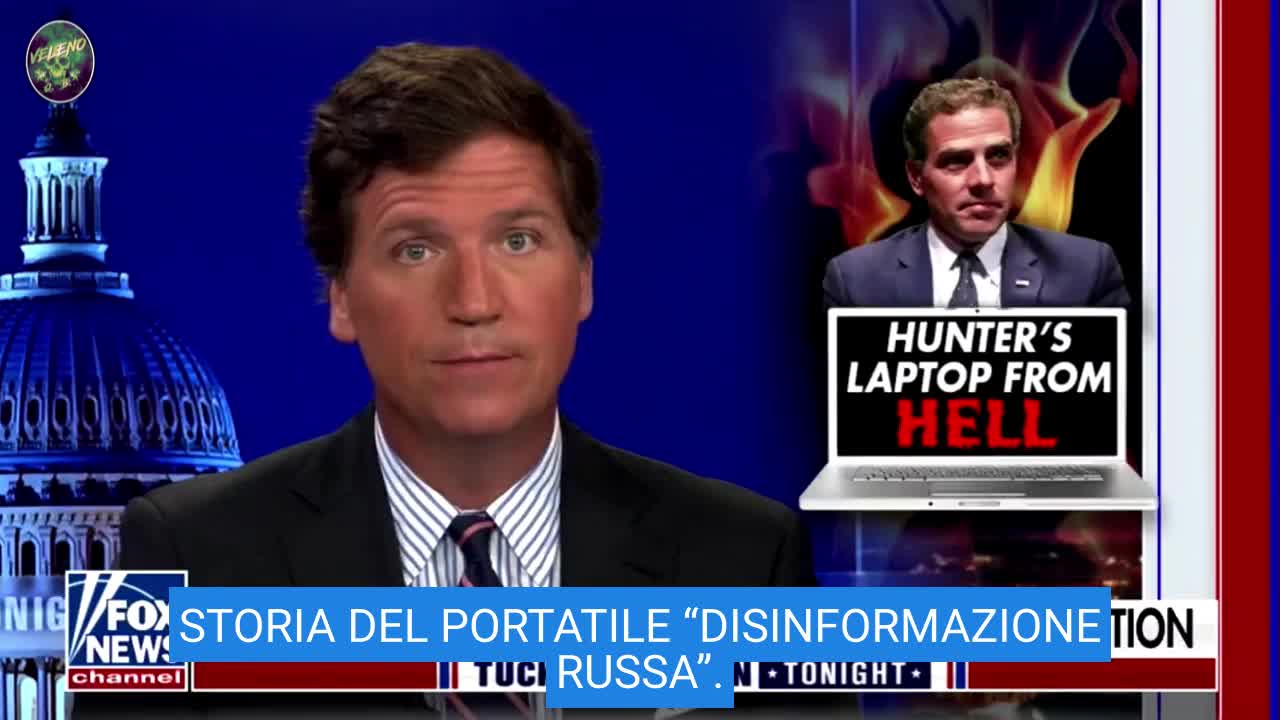 Tucker Carlson parla del laptop di Hunter Biden