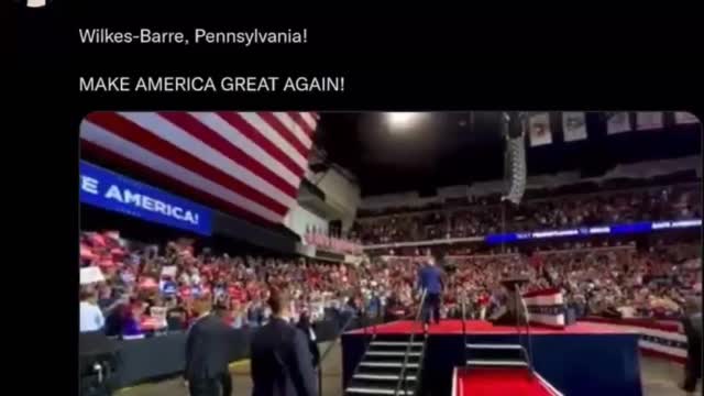 Wilkes-Barre, PA, DJT Rally - JUST LIKE BEING THERE on 9/3/22