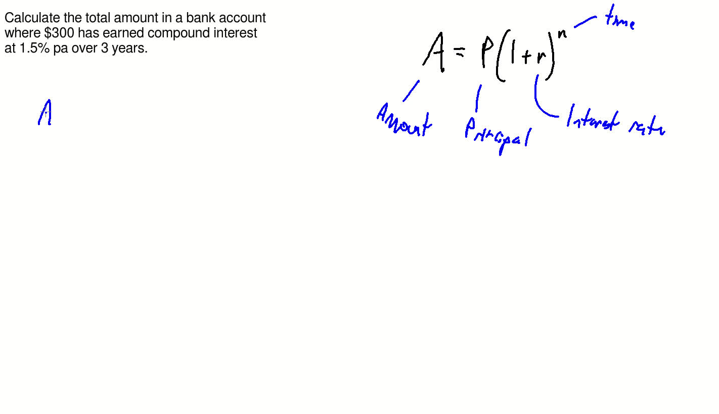 Using the compound interest formula