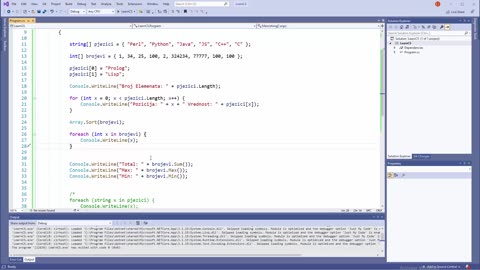 C Program - Bubble Sort sa While Petljama - Sortiranje Nizova