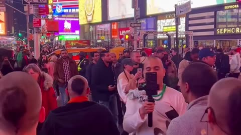 Harinam Sankirtan in Times Square, New York City November 2023