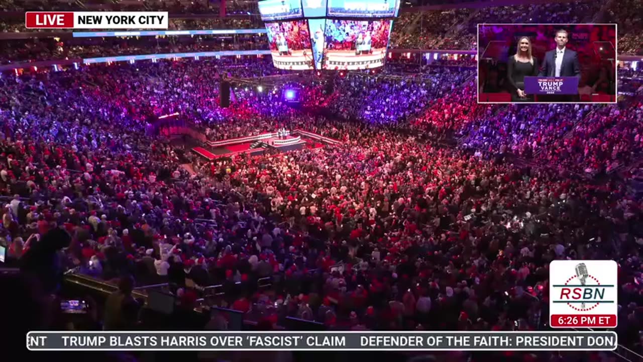 Eric & Lara Trump Deliver Remarks at Madison Square Garden