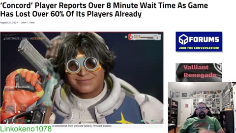 Player who played Concord reports it takes 8 mins to play a game after loosing 60% of players