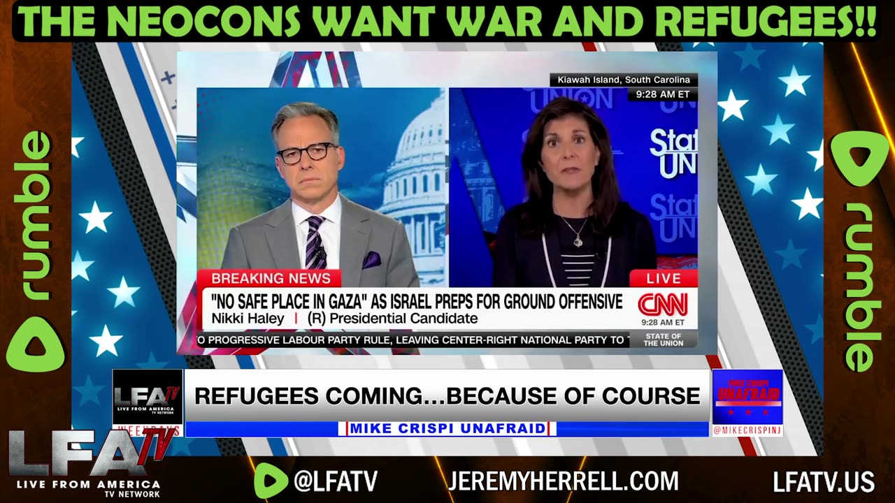 THE NEOCONS WANT WAR AND REFUGEES!!