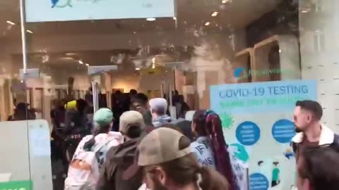 Covid Kill Shot Center invaded by protesters...shut it down