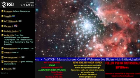 2022-07-21 07:00 EDT - Patriots Soapbox AM: with MykelJaye, SkyeBreeze