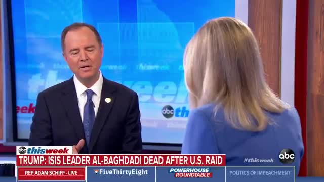 Adam Schiff not told of al-Baghdadi raid beforehand