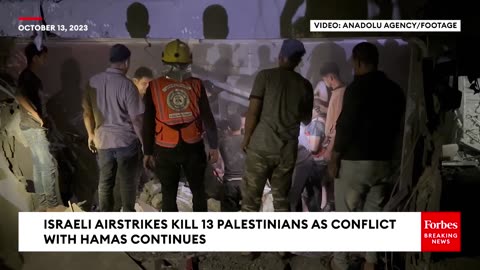 Airstrikes Kill 13 Palestinians As Conflict Between Israel & Hamas Intensifies