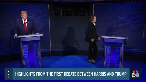 Watch the first debate between Harris and Trump in 3 minutes