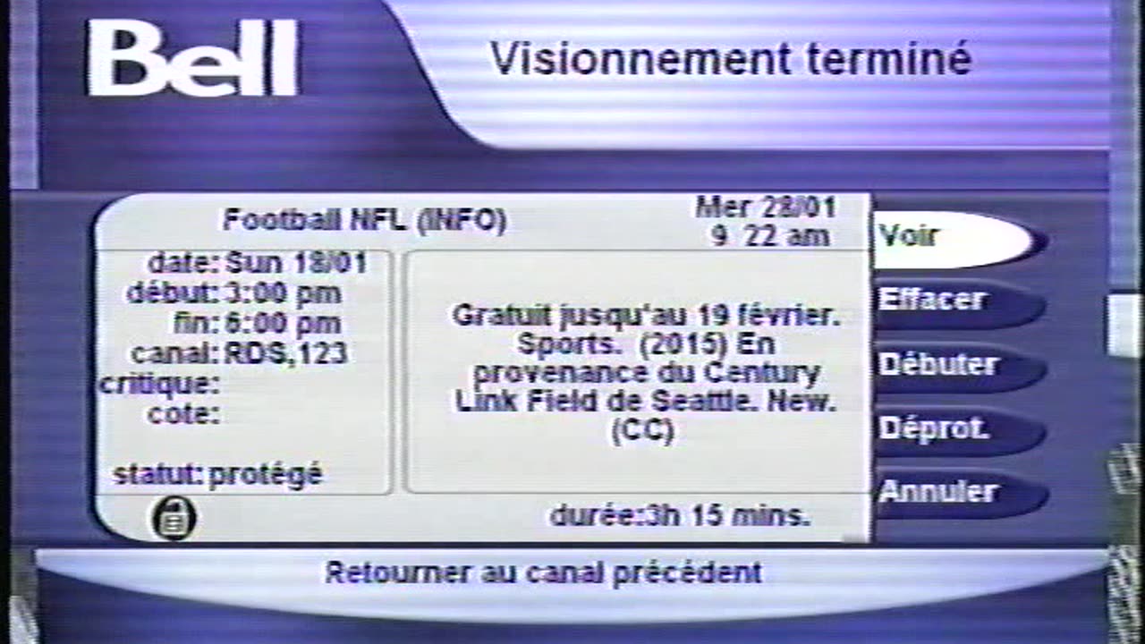 La Finale de la Conférence Nationale de la NFL2015 Packers de Green Bay vs Seahawks de Seattle