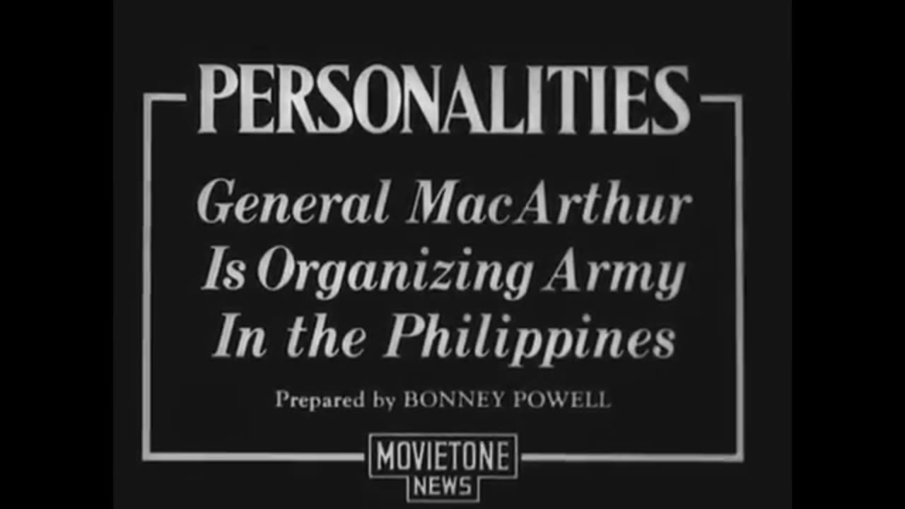 Gen MacArthur as Chief of Staff of the US Army
