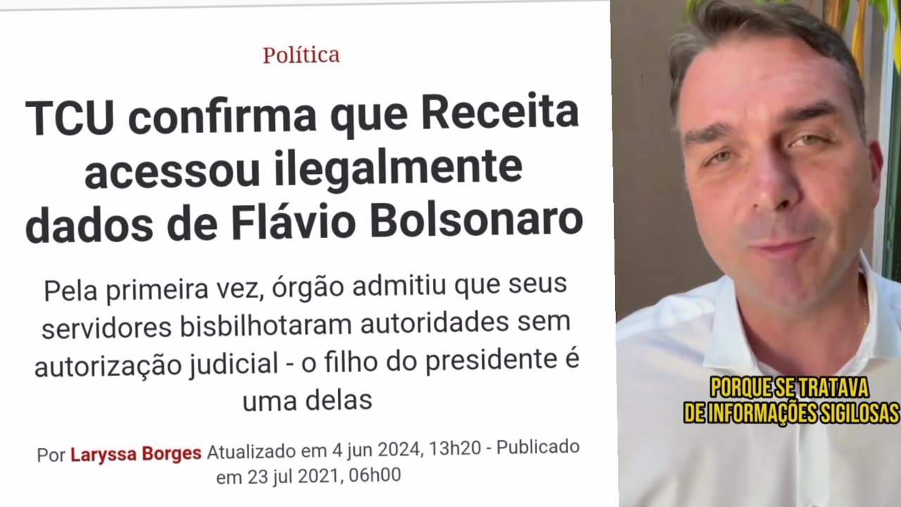 FLÁVIO BOLSONARO: O sistema está nú... E continua podre.