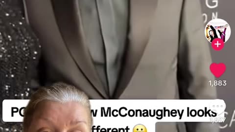 Matthew McConaughey looks different Lacking adrenochrome maybe⁉️