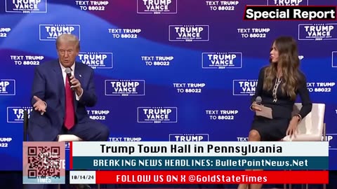 MUST WATCH: Trump's JAW DROPPING Answer SHOCKS Town Hall in Pennsylvania!