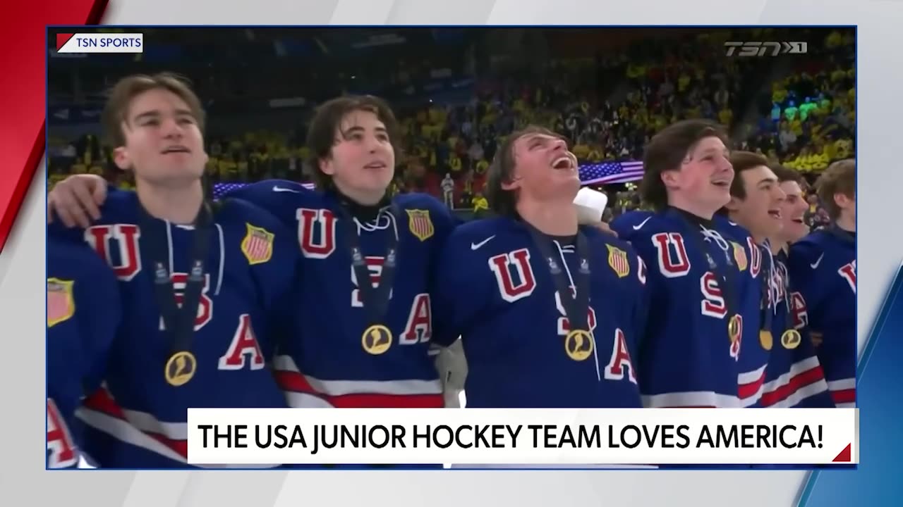 The USA Junior Hockey Team LOVES America! Sebastian Gorka on NEWSMAX