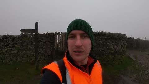 The Start of The 3 Peaks Adventure 2023 Ingleborough On top of the Ingleborough Clouds 5555