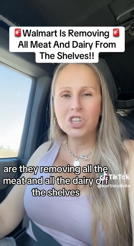 🚨 Walmarts In Tennessee Told To Remove Meat & Dairy From Shelves