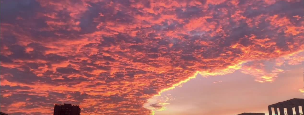 The sunset this afternoon is beautiful