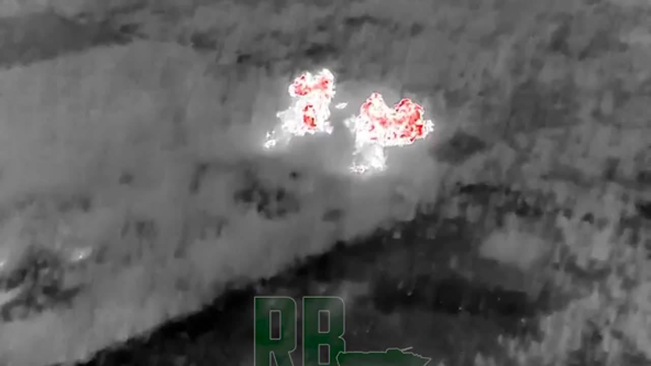 Russian TOS-1A firing on AFU positions in the Serebryansky forestry near Kremennaya