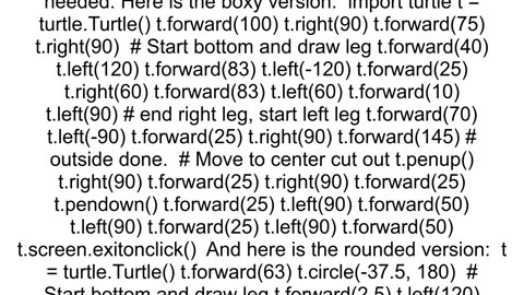 Drawing the letter 39R39 in python Turtle