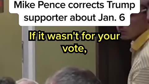 Pence Defends his Actions in Debate with Citizen