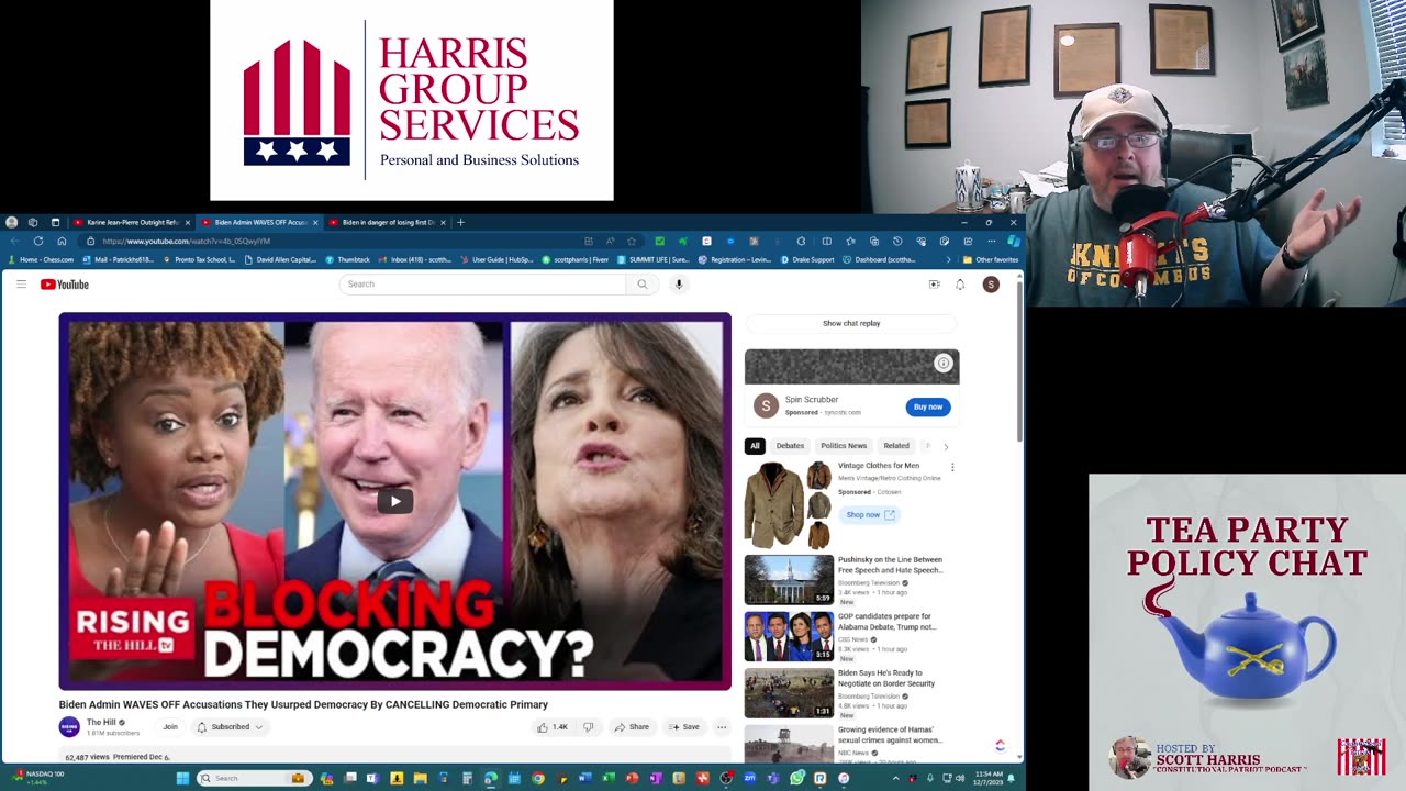 Dec 7 tribute and Democrat Destroys Voting Rights