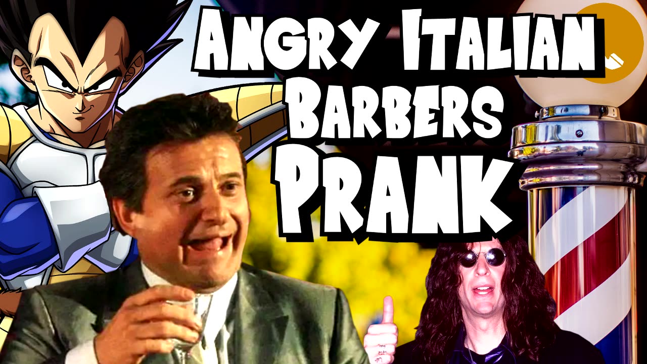 Vegeta and Joe Pesci Call Angry Italian Barbers - Prank Call